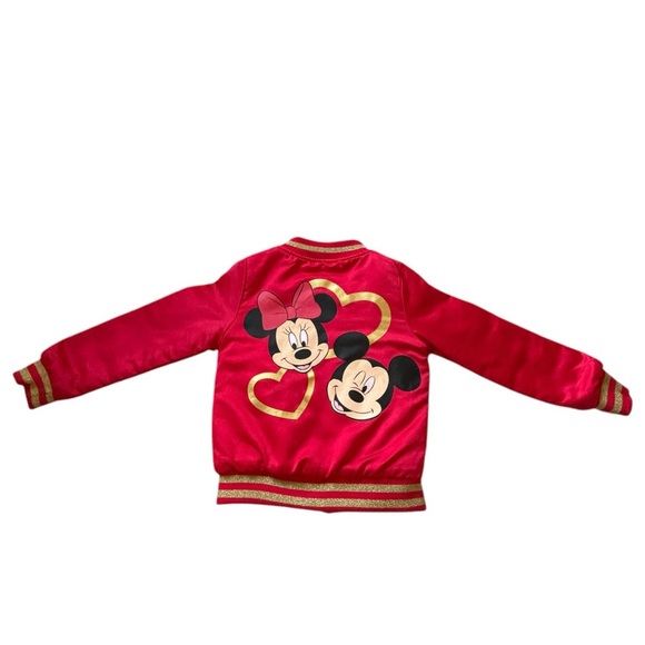 Disney Cherry Red Minnie Mouse 5/6yo zip up satin jacket. Vintage. Exclnt cdtn. - Picture 8 of 8